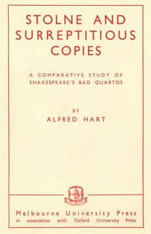 Book Stolne and Surreptitious Copies Alfred Hart