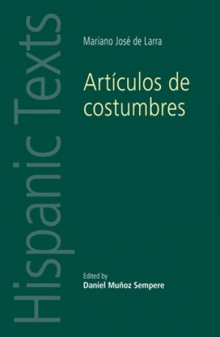 Könyv ArtiCulos De Costumbres Daniel Munoz Sempere