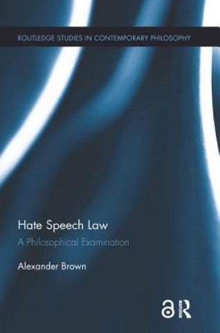 Kniha Hate Speech Law Alex Brown