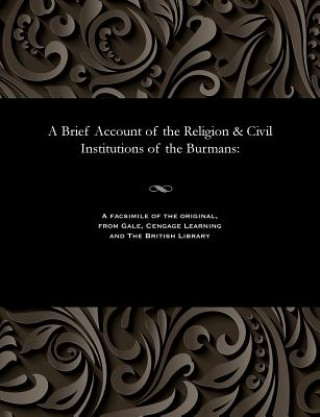 Книга Brief Account of the Religion & Civil Institutions of the Burmans HENRY VANSITTART