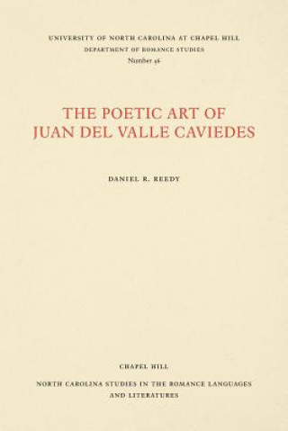 Könyv Poetic Art of Juan del Valle Caviedes Daniel R. Reedy