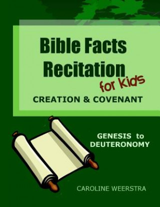Könyv BIBLE FACTS RECITATION FOR KID Caroline Weerstra