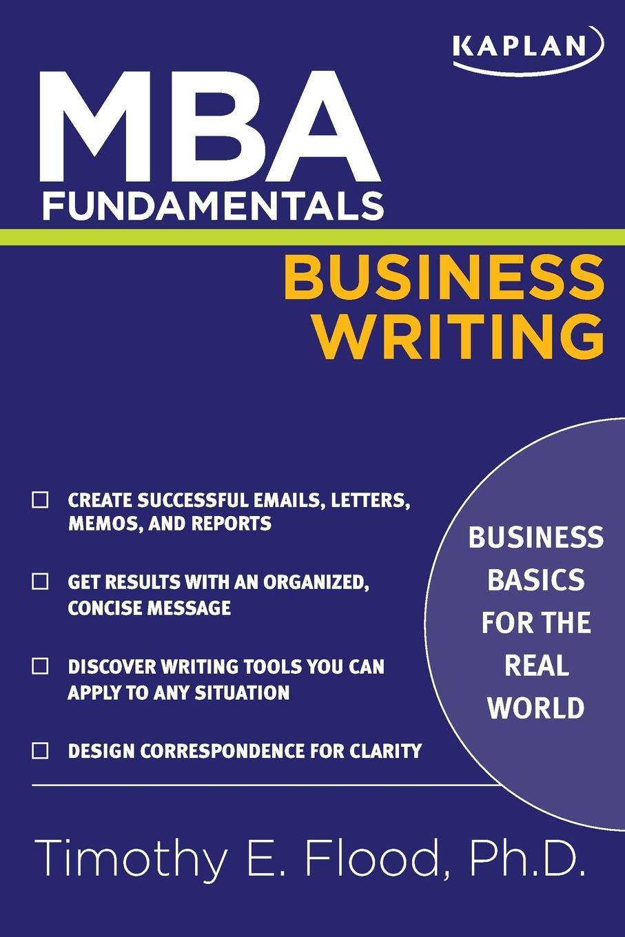 Book MBA Fundamentals Business Writing Timothy E Flood