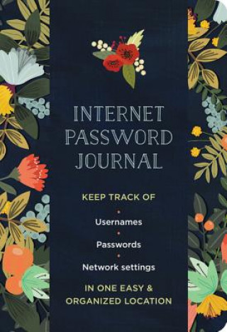 Calendar/Diary Internet Password Journal - Modern Floral 