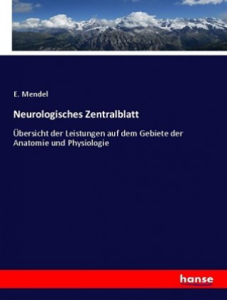 Книга Neurologisches Zentralblatt E. Mendel