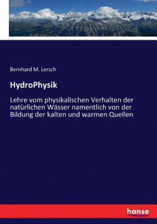 Книга HydroPhysik Bernhard M. Lersch