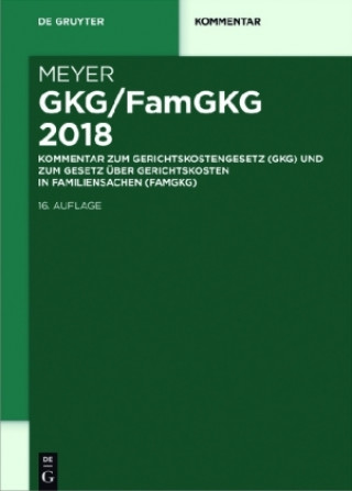 Kniha GKG/FamGKG 2018 Dieter Meyer