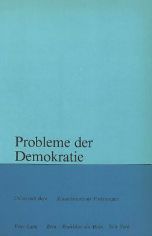 Książka Probleme der Demokratie Maja Svilar