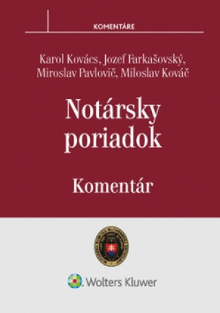 Book Notársky poriadok Karol Kovács
