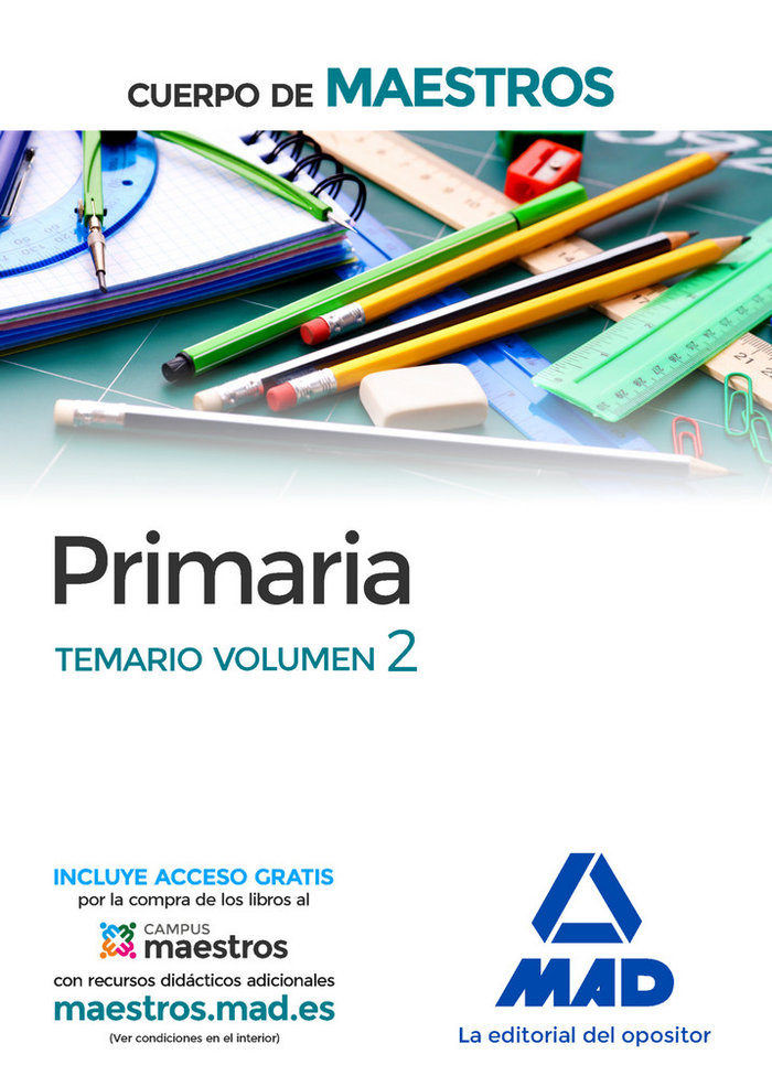 Livre Cuerpo de Maestros Primaria. Temario, volumen 2 