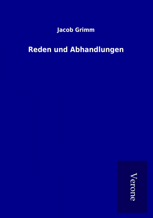 Book Reden und Abhandlungen Jacob Grimm