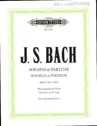 Kniha SONATAS PARTITAS BWV 10011006 VIOLA SOLO Johann Sebastian Bach
