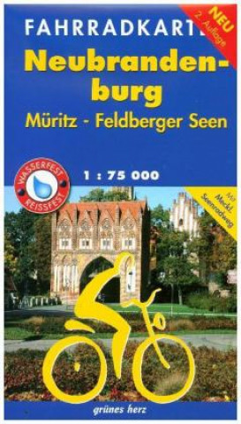Nyomtatványok Fahrradkarte Neubrandenburg, Müritz, Feldberger Seen 1:75.000 
