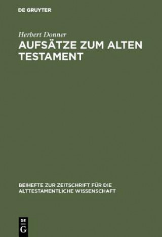 Kniha Aufsatze Zum Alten Testament Herbert Donner