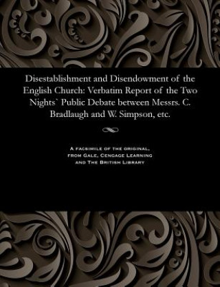 Kniha Disestablishment and Disendowment of the English Church SIMPSON