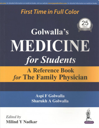 Kniha Golwalla's Medicine for Students Aspi F. Golwalla