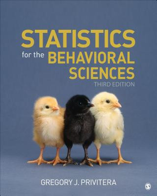 Kniha Statistics for the Behavioral Sciences Gregory J. Privitera