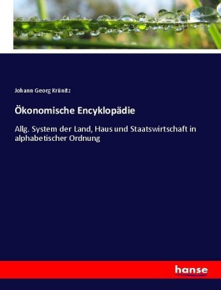 Książka OEkonomische Encyklopadie Johann Georg Krünitz