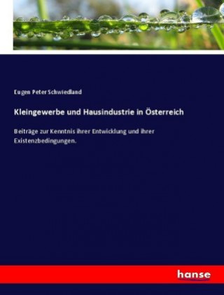 Buch Kleingewerbe und Hausindustrie in Österreich Eugen Peter Schwiedland