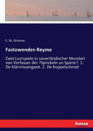 Książka Fastowendes-Reyme Grimme F. W. Grimme