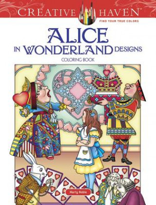Carte Creative Haven Alice in Wonderland Designs Coloring Book Marty Noble