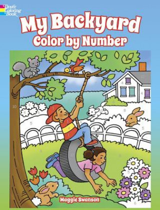 Книга My Backyard Color by Number Maggie Swanson