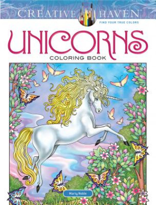 Книга Creative Haven Unicorns Coloring Book Marty Noble