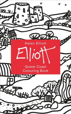 Książka Helen Elliott Concertina Colouring Book: Gower Coast 