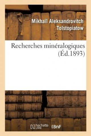 Carte Recherches Mineralogiques TOLSTOPIATOW-M