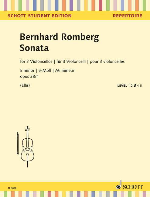 Libro SONATA E MINOR OP 381 BERNHARD ROMBERG