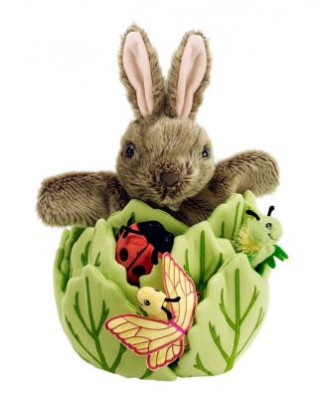 Joc / Jucărie Hide-Away Puppets Rabbit in Lettuce The Puppet Company Ltd