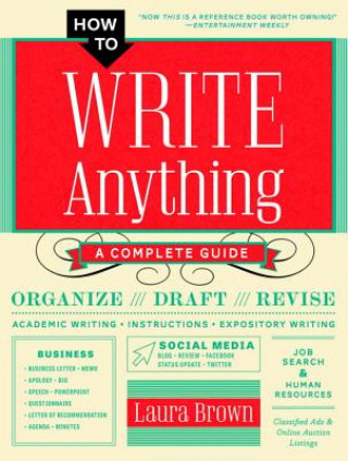 Kniha How to Write Anything - A Complete Guide Laura Brown