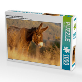 Gioco/giocattolo CALVENDO Puzzle Poitou Esel im Morgenlicht 1000 Teile Lege-Größe 64 x 48 cm Foto-Puzzle Bild von Meike Bölts Meike Bölts