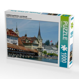 Hra/Hračka LUZERN Kapellbrücke und Altstadt (Puzzle) Melanie Viola