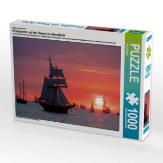 Hra/Hračka Ein Motiv aus dem Kalender Windjammer auf der Ostsee im Abendlicht (Puzzle) Rico Ködder