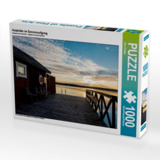 Game/Toy Holzhütte im Sonnenaufgang (Puzzle) Rico Ködder