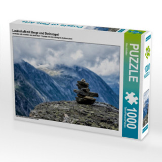 Spiel/Spielzeug Landschaft mit Berge und Steinstapel (Puzzle) Rico Ködder