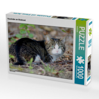 Igra/Igračka CALVENDO Puzzle Hauskatze am Waldrand 1000 Teile Lege-Größe 64 x 48 cm Foto-Puzzle Bild von kattobello Kattobello