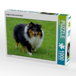 Joc / Jucărie CALVENDO Puzzle Langhaar Collie auf der Wiese 1000 Teile Lege-Größe 64 x 48 cm Foto-Puzzle Bild von kattobello Kattobello