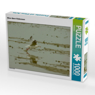 Gioco/giocattolo CALVENDO Puzzle Möwe übern Wattenmeer 1000 Teile Lege-Größe 64 x 48 cm Foto-Puzzle Bild von kattobello Kattobello