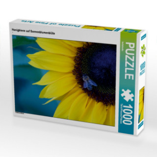 Igra/Igračka CALVENDO Puzzle Honigbiene auf Sonnenblumenblüte 1000 Teile Lege-Größe 64 x 48 cm Foto-Puzzle Bild von kattobello Kattobello