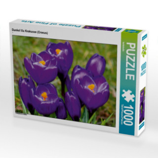 Joc / Jucărie CALVENDO Puzzle Dunkel lila Krokusse (Crocus) 1000 Teile Lege-Größe 64 x 48 cm Foto-Puzzle Bild von kattobello Kattobello