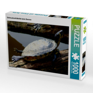 Joc / Jucărie CALVENDO Puzzle Schmuckschildkröte beim Sonnen 1000 Teile Lege-Größe 64 x 48 cm Foto-Puzzle Bild von kattobello Kattobello