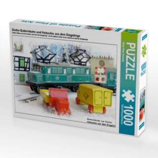 Game/Toy Distler Batteriebahn und Holzautos aus dem Erzgebirge (Puzzle) Klaus-Peter Huschka