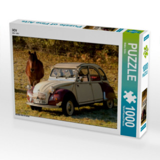 Joc / Jucărie CALVENDO Puzzle Citroën 2 CV Dolly mit Pferd 1000 Teile Lege-Größe 64 x 48 cm Foto-Puzzle Bild von Meike Bölts Meike Bölts