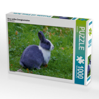 Jeu/jouet Grau weißes Zwergkaninchen (Puzzle) Kattobello