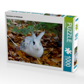 Joc / Jucărie CALVENDO Puzzle Kaninchen im Herbstlaub 1000 Teile Lege-Größe 64 x 48 cm Foto-Puzzle Bild von Kattobello Kattobello