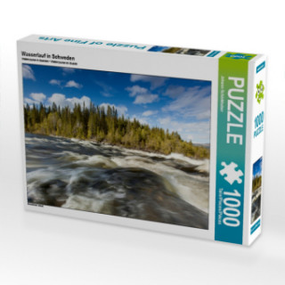 Spiel/Spielzeug CALVENDO Puzzle Wasserlauf in Schweden 1000 Teile Lege-Größe 64 x 48 cm Foto-Puzzle Bild von Johann Schörkhuber Johann Schörkhuber