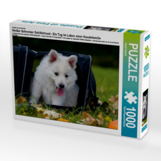 Játék Ein Motiv aus dem Kalender Weißer Schweizer Schäferhund - Ein Tag im Leben einer Hundefamilie (Puzzle) Sigrid Starick