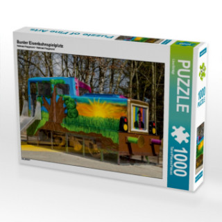 Igra/Igračka Bunter Eisenbahnspielplatz (Puzzle) Lisa Birkigt